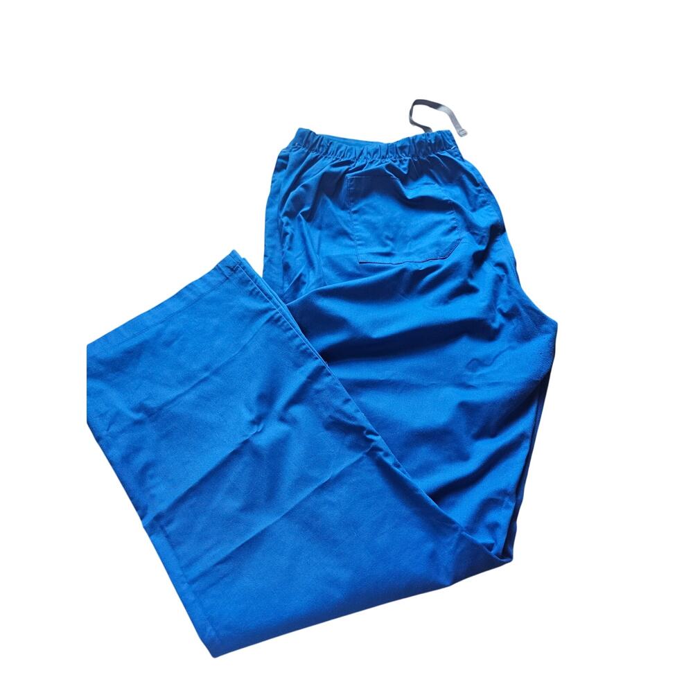 Wonder Work Womens Scrub Pants Electric Blue Size XL